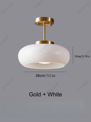 Lampe suspendue en verre nordique