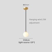 boule de verre pendentif lumières