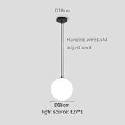 boule de verre pendentif lumières