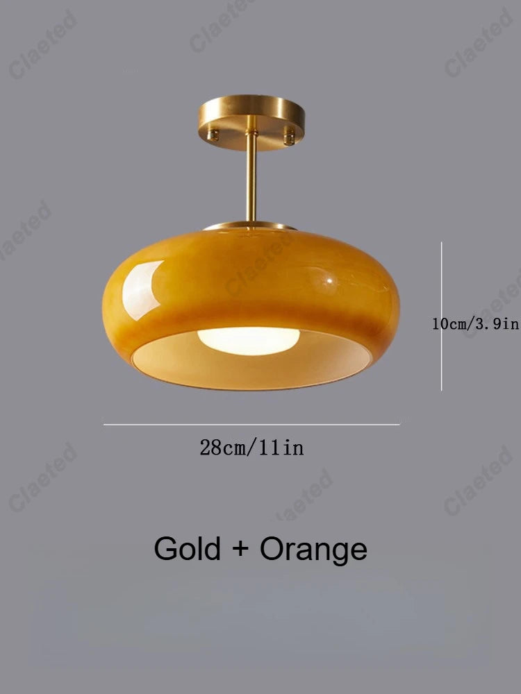 Lampe suspendue en verre nordique