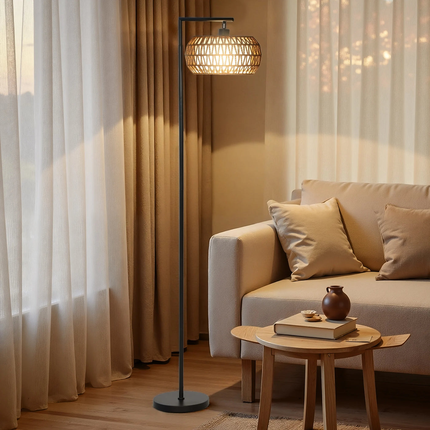 Lampadaire Homcom avec abat-jour