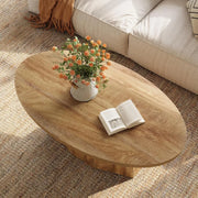 Table basse ovale