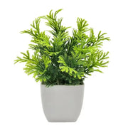 1 plante artificielle avec pot en plastique, fausse verdure pour la maison, le bureau, le salon, la chambre à coucher, décoration sans entretien requis